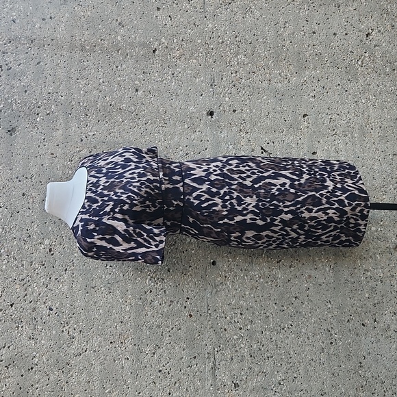 TAHARI silk leopard print dress - Picture 5 of 12